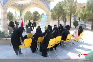 زیارت مزار شهید گمنام لشکر 14 امام حسین علیه السلام توسط جمعی از خواهران خادم الشهدا