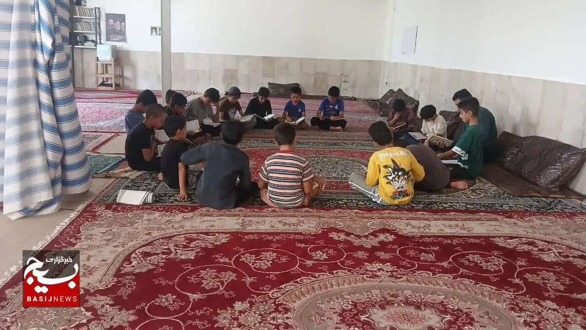 کلاس‌های آموزش قرآن کریم در روستای ناغان سفلی