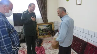 دیدار فرمانده سپاه شاهرود با خانواده آزاد میرابوالحسنی+ تصاویر