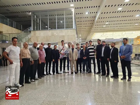 مراسم استقبال  سید محمد موسوی  نایب قهرمان بازی های آسیایی بحرین