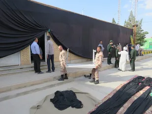 خیمه گاه عزای حسینی در ناحیه مرکزی یزد برپا شد