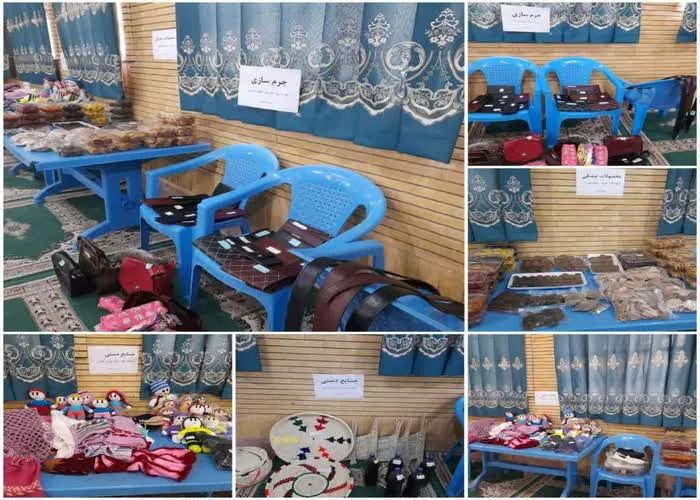 برپایی نمایشگاه هنرهای دستی زنان سرپرست خانواربه همت بسیج جامعه زنان سپاه ناحیه مهران