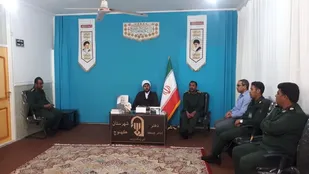 دیدار بسیجیان و پاسداران با امام جمعه شهرستان کهنوج