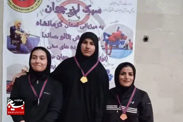 بانوان ووشوکار همدان در مسابقات قهرمانی کشور خوش درخشیدند