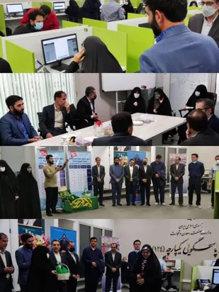 بازدید حسن پور از مرکز پاسخگویی ۱۲۴ وزارت صمت