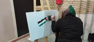 حضور هنرمندان بسیجی در روز جهانی قدس