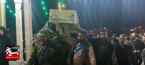 ببینید|مراسم استقبال از پیکر مطهر شهید گمنام در آران وبیدگل