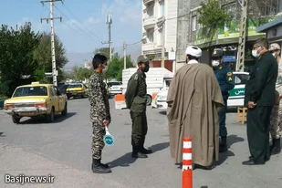 بازدید مسئولین سپاه اسدآباد از فعالیت&zwnj;های ایست بازرسی بسیج