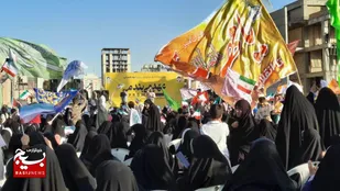 &nbsp;حماسه&zwnj;ای از همدلی مهدوی در عرصه میدان شهدای مشهد مقدس+تصاویر