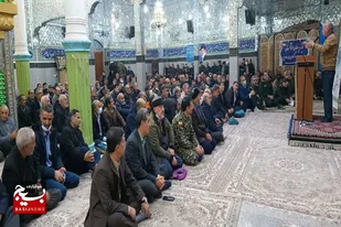 برگزاری مراسم گرامیداشت شهید سلیمانی در آستان مقدس شاهزاده محمد و علی(ع) نهاوند