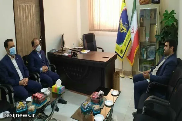 دیدار مدیر شعب پست بانک سیستان و بلوچستان با مدیر سازمان بسیج ادارت و کارمندان سپاه سلمان