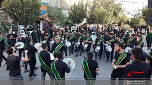 دسته زنجیر زنی پیشکسوتان حوزه شهیدورزنده برپا شد