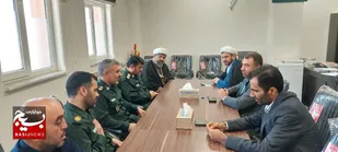 دیدار فرمانده ناحیه مقاومت بسیج لالی با دادستان و رئیس دادگستری