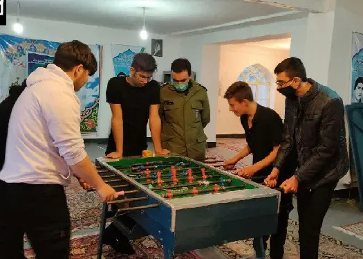 مسابقه فوتبال دستی در پایگاه بسیج امام هادی(ع) برگزار شد