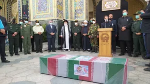 ورود پیکر سردار سرلشکر دکتر سیّدحسن فیروزآبادی به مشهد