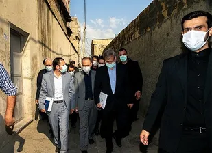 بازدید سردار یزدی و رئیس پلیس و دادستان تهران از محله شوش