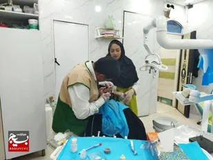 برپایی میز خدمت جهادی مهدوی و خدمات رایگان پزشکی در زاهدان