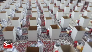 توزیع ۱۲۰ بسته کمک مومنانه بین نیازمندان به مناسبت سالگردشهادت حاج قاسم سلیمانی