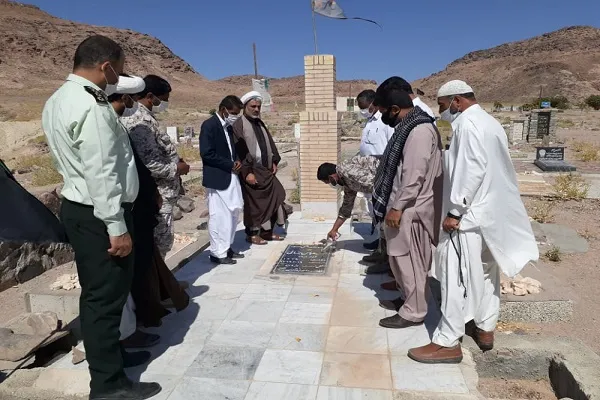 غبارروبی مزار شهدا بزمان