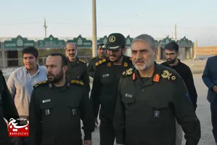 بازدید فرمانده سپاه ولی عصر (عج) خوزستان از مرز چذابه و بررسی آخرین اقدامات پروژه های عمرانی سپاه وجهادگران بسیج سازندگی