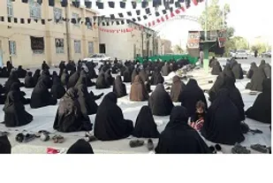 عزاداری سیدالشهدا (ع) در پایگاه مطهره حوزه نرجس خاتون ناحیه مرکزی یزد