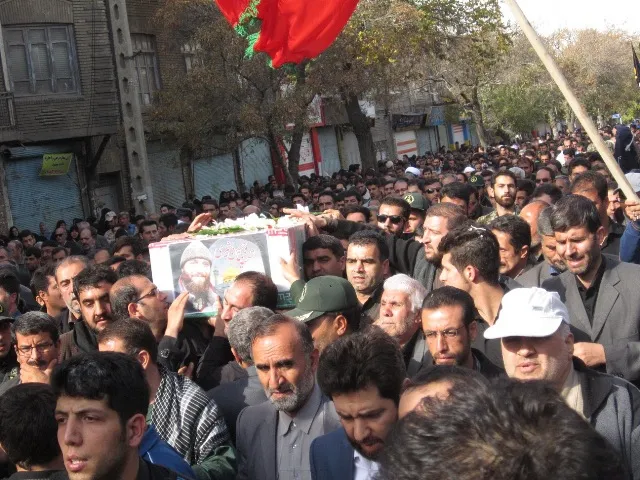 پیکر مطهر شهید «بشیری» در همدان تشییع شد