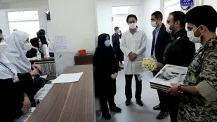 دیدار گردان دوم امام حسین از تیپ۸۲ حضرت صاحب الامر(عج) استان قزوین با کادر درمان/ تصاویر