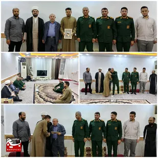 دیدار و تقدیر از مداح منصور سعیداوی توسط کانون بسیج مداحان
