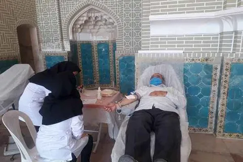 برگزاری رزمایش اهدای خون بسیج پیشکسوتان جهاد و شهادت در کرمان + تصاویر