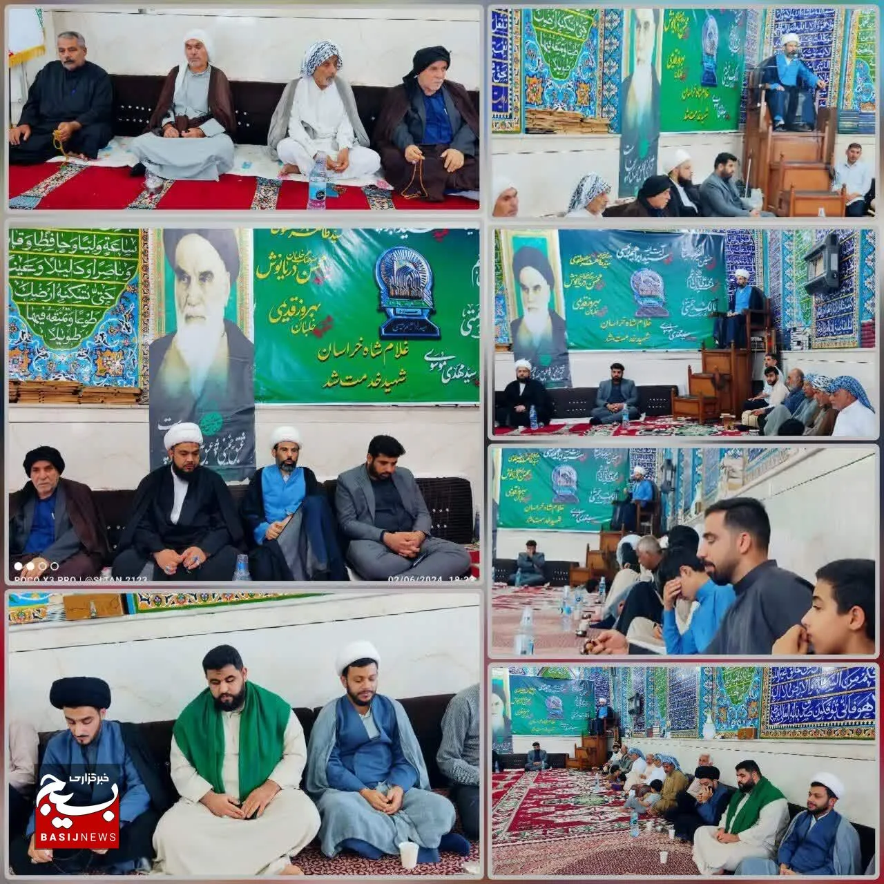 آئین سالگرد ارتحال امام خمینی(ره)دربخش شعیبیه شوشتر برگزارشد.