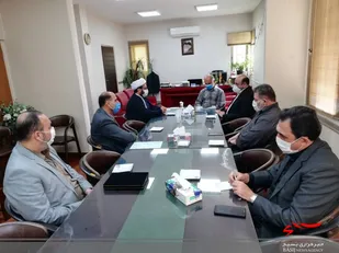 ديدار مسئول بسيج ادارات سمنان با مدیرکل تعاونی روستایی
