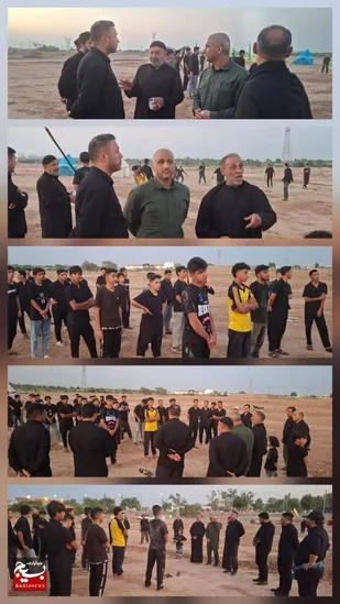 بررسی آماده سازی محل مراسم شبیه خوانی دهم محرم