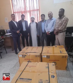 اهدا 5 دستگاه کولر گازی به مدرسه کوی ملت بندرعباس