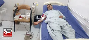 جهاد اهدای خون توسط بسیجیان دربخش مرزی بخش مرزی بم پشت