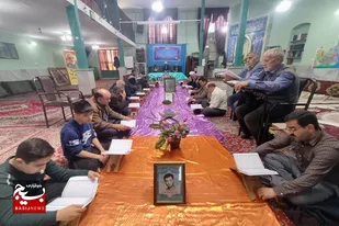 برگزاری محفل جزء خوانی قرآن کریم در روستای جعفرآباد ملایر
