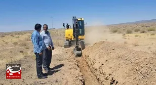 اجرای اصلاح یک و نیم کیلومتر خط انتقال آب به روستای ده خطیب در شهرستان خواف