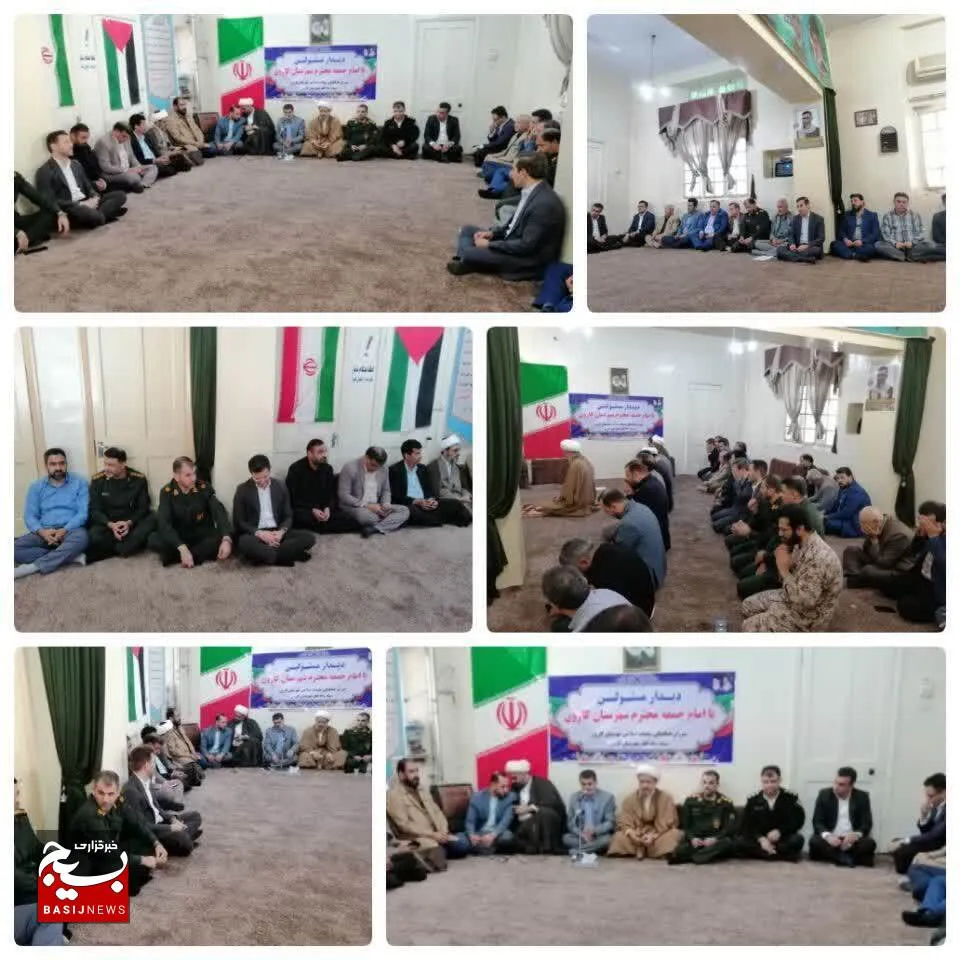 مسئولین با امام جمعه شهرستان کارون دیدار کردند