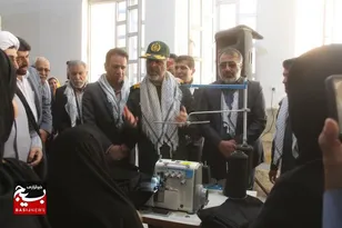آیین افتتاح کارگاه خیاطی برکت و نمایشگاه اقتصاد مقاومتی فارسان