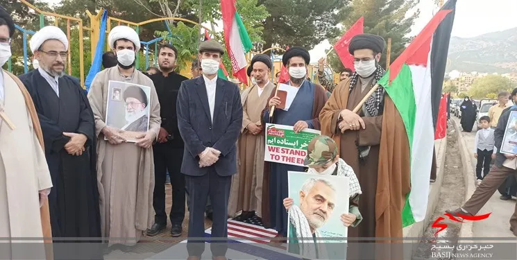 راهپیمایی الی ‌بیت‌المقدس در یاسوج / قدس فراموش نمی شود