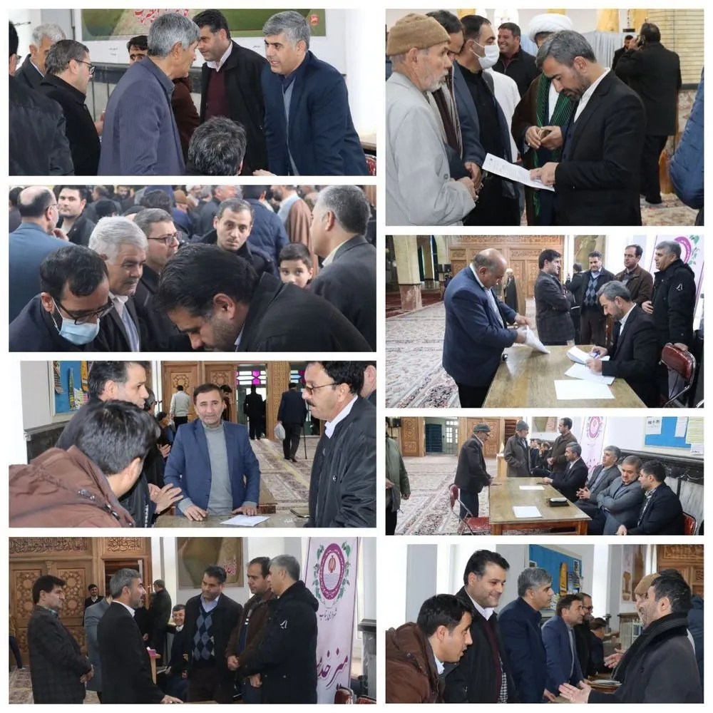 برگزاری میزخدمت جهادی در محل مصلی اعظم شهرستان بناب
