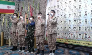 برگزاری یادواره شهدا به مناسبت هفته بسیج توسط رزمندگان گردان ۱۲۴ امام حسین علیه السلام