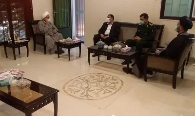 دیدار فرمانده و مسئول نمایندگی ولی فقیه ناحیه الغدیر با امام جمعه جدید لواسانات