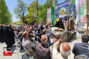 استقبال گرم اهالی روستای طجر سامن از کاروان زیر سایه خورشید