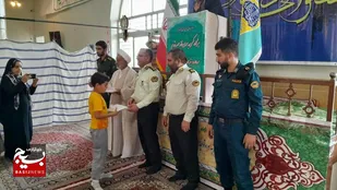 آیین تجلیل فعالان فرهنگی نماز جمعه وردنجان