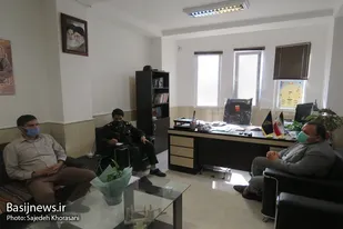 دیدار مسئولان کمیته امداد با فرمانده سپاه مهدیشهر