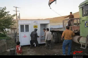 توزیع و نصب 21 کانکس در سه روستای زلزله&zwnj;زده ازگله