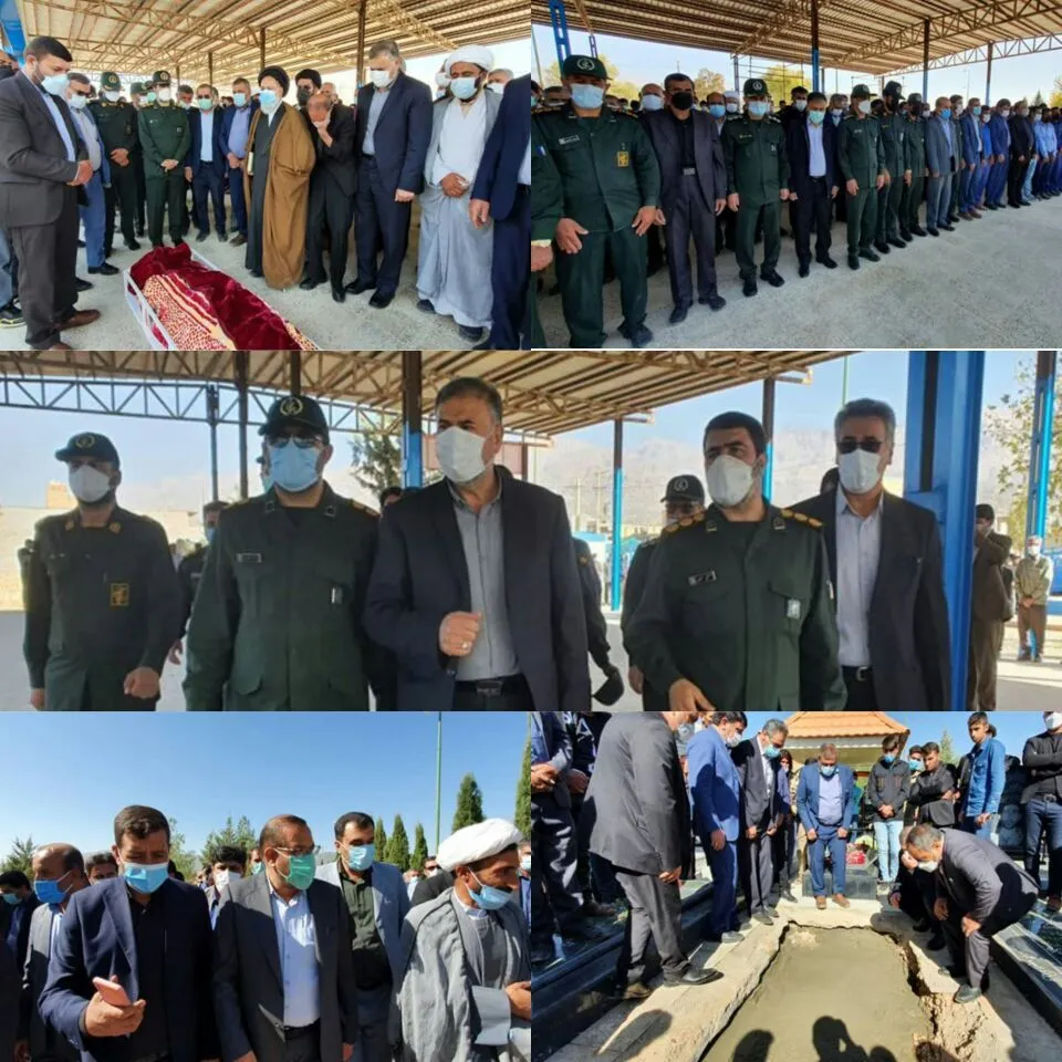 تشییع و تدفین فرزند شهید پرازیده در یاسوج / روح الله در شرف آباد آرام گرفت