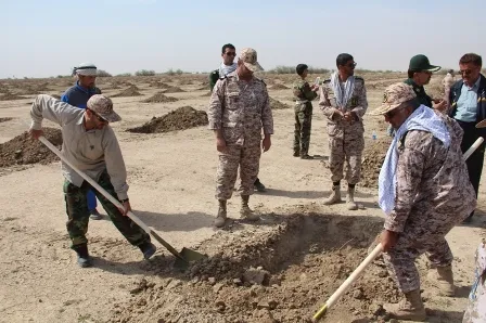 آغاز کاشت نهال در کانون ریزگردهای استان خوزستان
