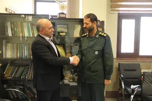 دیدار شهردار  کهریزک با فرمانده جدید ناحیه مقاومت حضرت روح الله