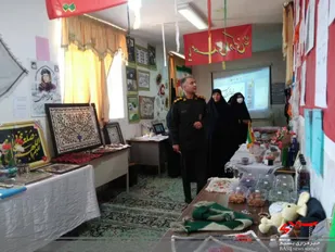 سرکشی فرمانده ناحیه حضرت امیراز نمایشگاه طرح اسوه بخش گلباف